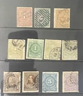 URUGUAY early selection numerals + 1877 - 1884