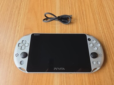  PS Vita PCH-2000 ZA25 Wi-Fi PlayStation VITA Silver  Game Console Used Tested