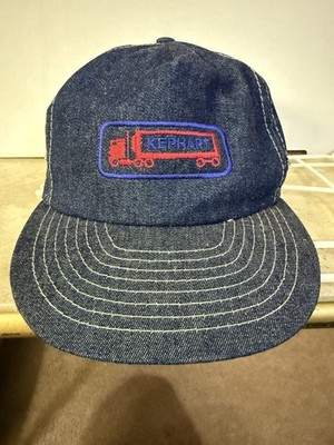 Vintage Otto Cap Trucker Hat Denim Snapback Kephart Truck Embroidered 80s 90s