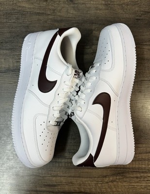 Nike Air Force 1 '07 White Burgundy Crush FJ4146-112 Men's Size 13