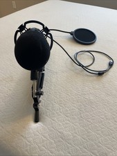 USB Condenser Microphone Kit Podcast Studio Streaming Mic Boom ArmPop Filter Set