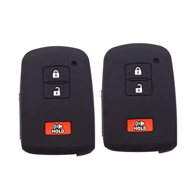 2pcs Silicone Remote Key Fob Case Cover Fit For Toyota Tacoma Prius RAV4 4Runner