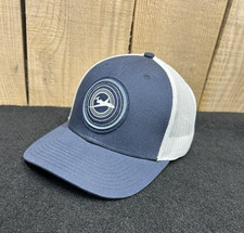 Gulfstream Aircraft Hat/Cap Navy Blue and White Mesh Snap Back Baseball Hat