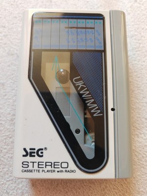 Retro Walkman 80er, SEG WM190  mit MW/UKW Radio, Ohne Kopfhörer