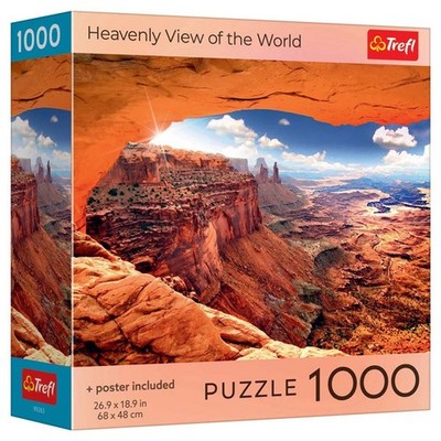 TRE99263 Trefl USA Puzzle: Heavenly View of World 1000pc
