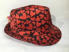 Way To Celebrate Kids Light Up Heart Valentine’s Day Fedora Hat YS-898