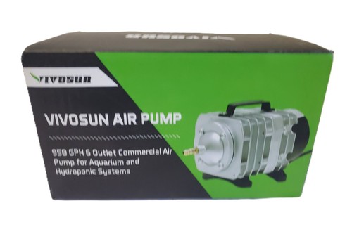 New Vivosun 950 GPH 6-Outlet Commercial Air Pump For Aquariums Ponds Hydroponics