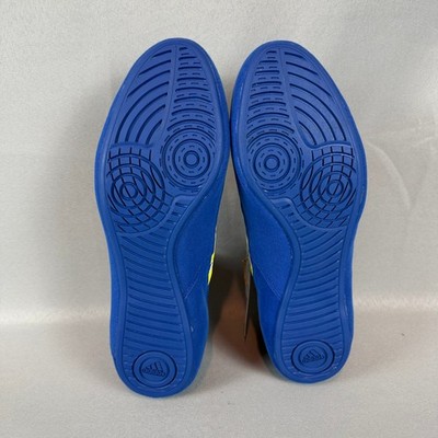 Adidas HVC 2 Adult Wrestling Shoes Mens 11.5 Blue Yellow  display picture 2