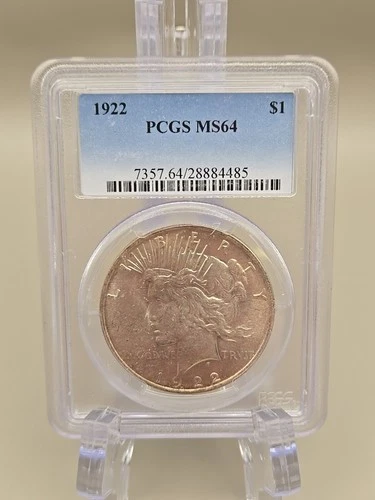 1922 Peace Silver Dollar $1 - PCGS MS64