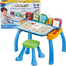 Vtech 6-in-1 Magischer Schreibtisch I Interaktive Lernstation mit Licht & Ton I