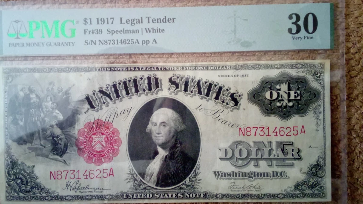 25+ Circulated $1 1917 Year United States Large Size Notes for