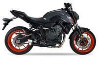 Ixil Hyperlow Black Xl Auspuff Passend FüR Yamaha MT-07 2021-2024