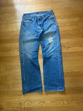Levi's 501 Jeans Vintage 90s 32x31 Distressed Button Fly