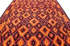 8X13 MAGNIFICENT MINT HAND KNOTTED VEGETABLE DYE DOUBLE SIDED SHIRAZI KILIM RUG — photo 2
