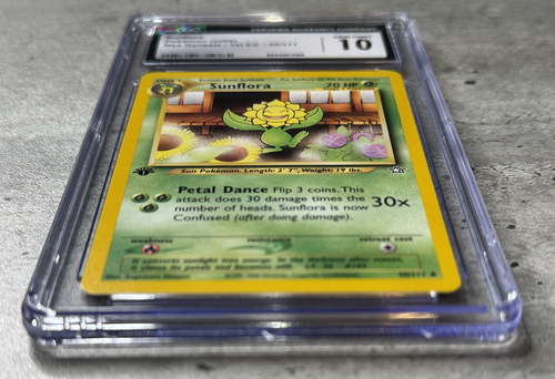 Pokémon Card 1st Ed. Sunflora CGC 10 Gem Mint, Neo Genesis 50/111, WOTC 2000 - Picture 3 of 4
