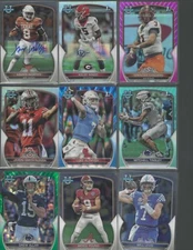 2022 Bowman Chrome University Football - Color Variations - Base - PYC