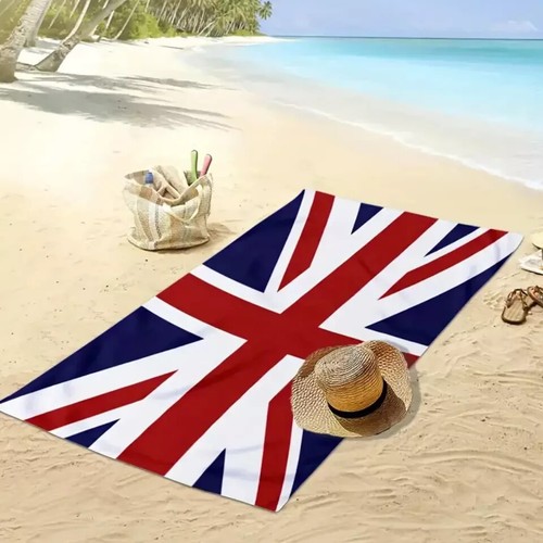 Union Jack Strandtuch 100% Baumwolle - 152 x 76 cm - leicht & lebendig - Bild 4 von 6