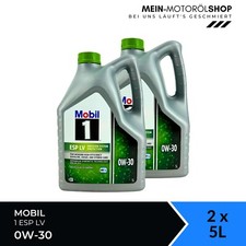 Mobil 1 ESP LV 0W-30 ACEA A5/B5 MB Ford Volvo API SN 2x5 Liter = 10 Liter
