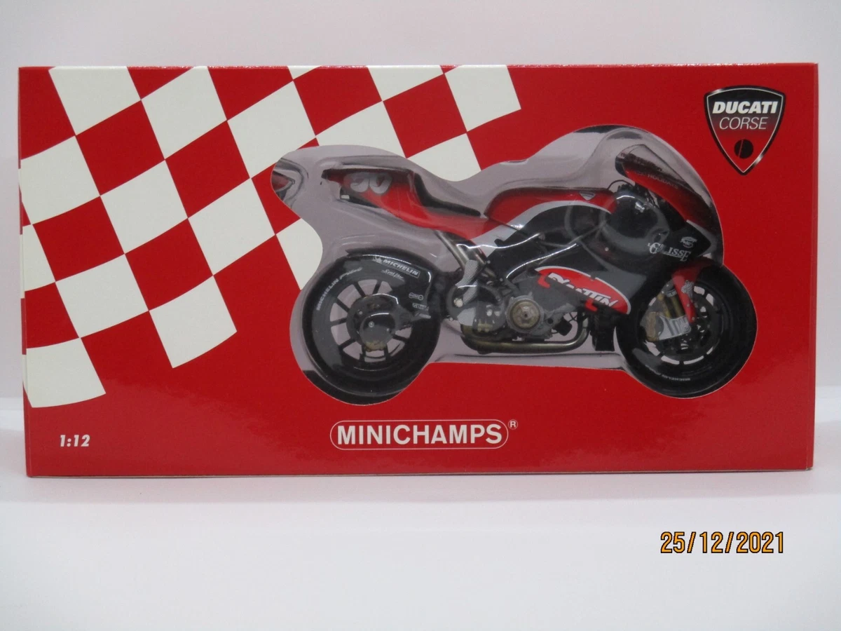 Miniature Moto Ducati 998 F01 WSB 2002 Superbike - 1/12 Minichamps - État Neuf