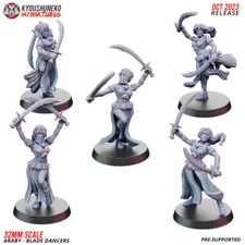 10x Araby Blade Dancers- Kyoushuneko Miniatures Arabic Blade Dancers