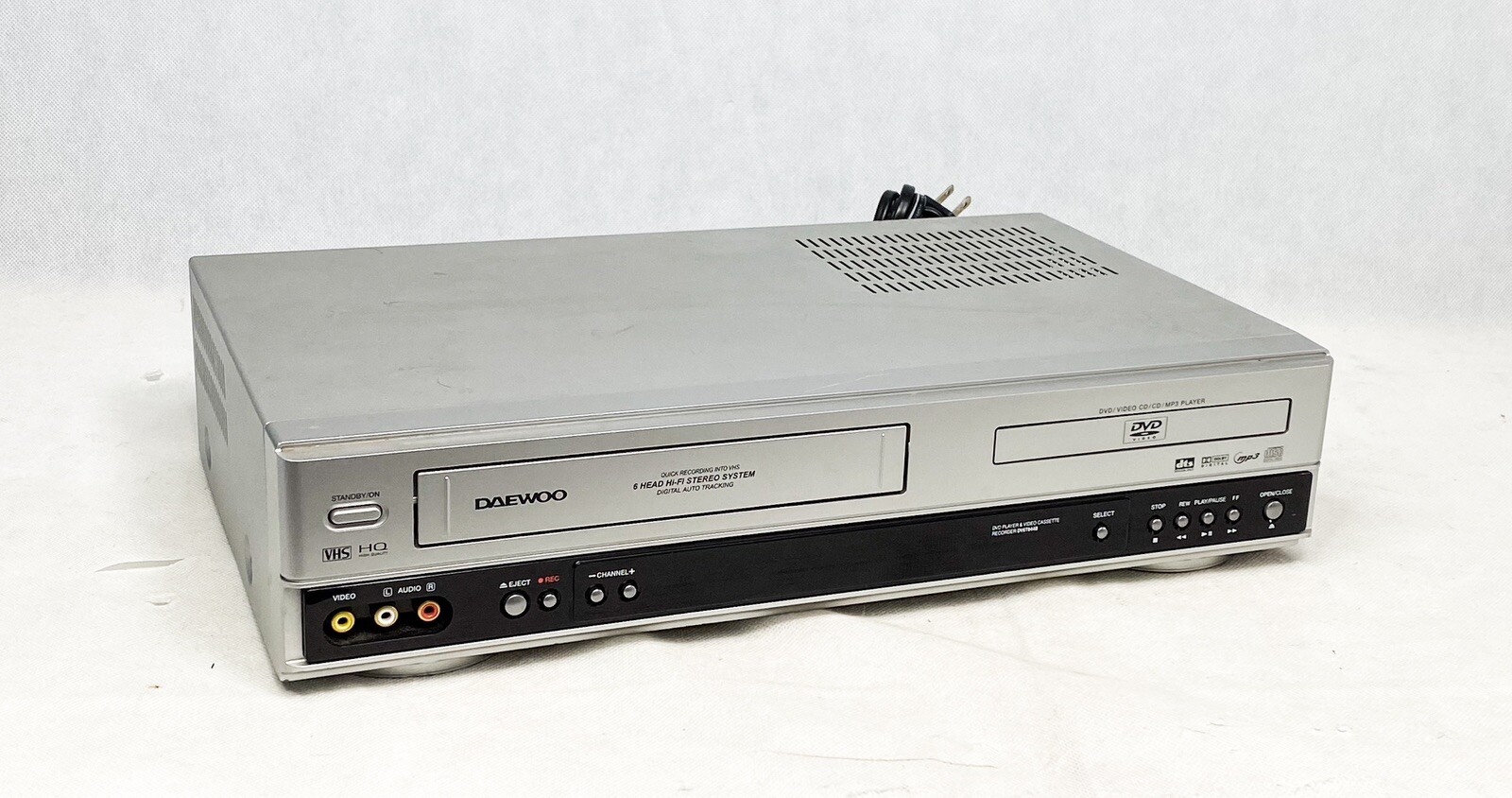DAEWOO DVD / VCR COMBO DVD VHS CASSETTE PLAYER/RECORDER HiFi 6HEAD