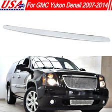Front Bumper Hood Upper Grill Trim Molding Chrome Fit Gmc Yukon Denali 2007-2014