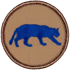 Blue Panther Patrol Patch - 2" Round Embroidered Patch (008E)