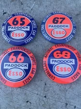 Vintage ESSO Paddock 1965 66 67 68 Cumberland National Championships 2" Button