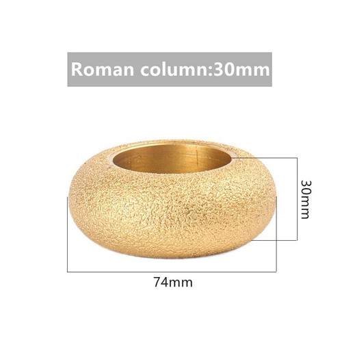 Ruota di rettifica diamantata brasata 75 mm diametro disco manuale ruota bordo semi-bullnose - Foto 24 di 43
