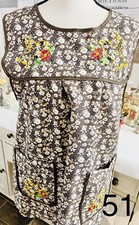 Mandil Mexicano Bordado Mexican Embroidered Apron M/L