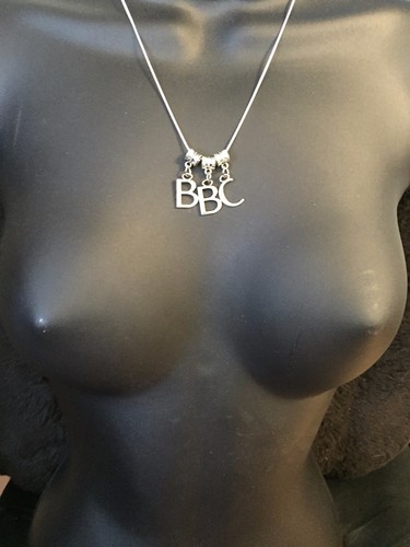 Silver BBC Necklace - Hotwife Queen of Spades Black Swinger Jewelry QOS BRAND - Picture 10 of 12