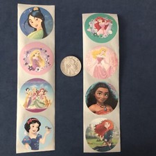 Disney Stickers - Lot of 8 Stickers - Disney Princesses - New