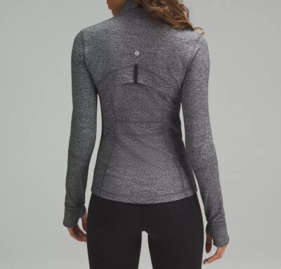NEW Women Lululemon Define Jacket Mesh Vent Luon Heathered Black