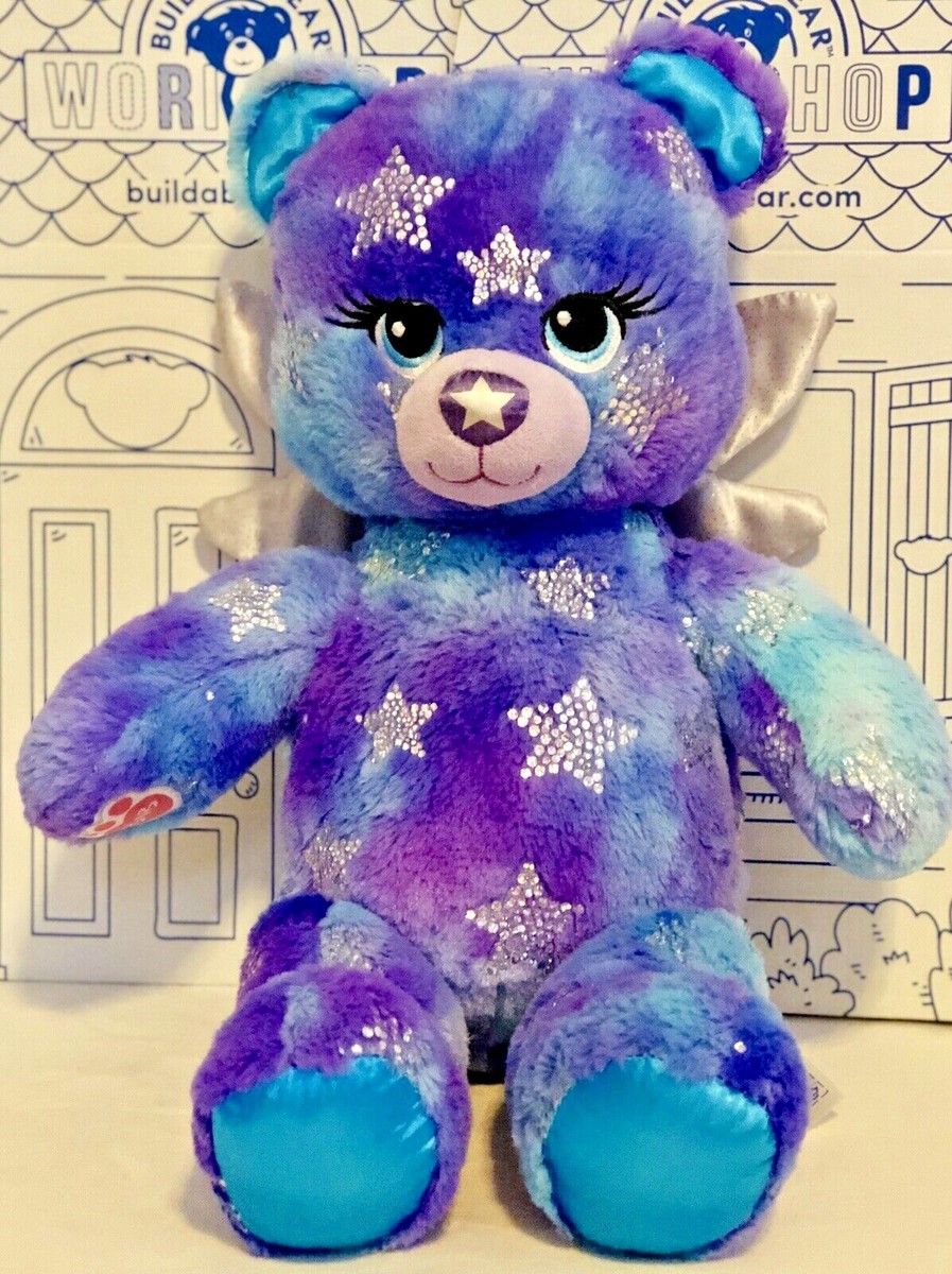 トップス STAR BEAR BUILD A BEAR STARBRIGHT MAGIC LIGHT UP SOUND PURPLE SLIVER STAR