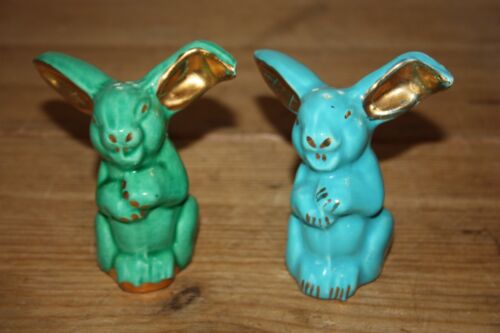 Porcelain Small Rabbits Salter Pepper Set - Picture 1 of 3
