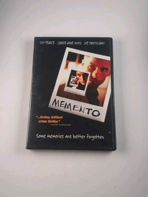 Memento (DVD) 2000 Guy Pearce, Joe Pantoliano, Carrie-Anne Moss TESTED