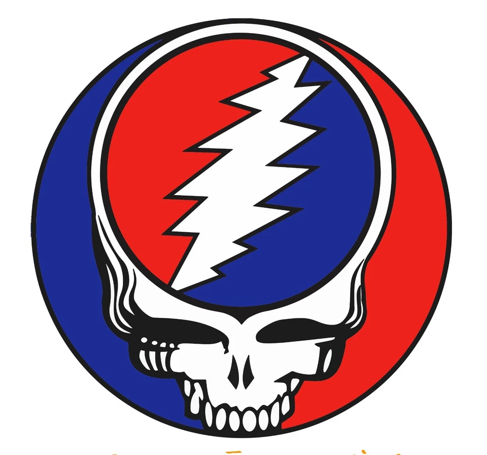 Grateful dead sticker logo rock band weatherproof bumper vinyl decal