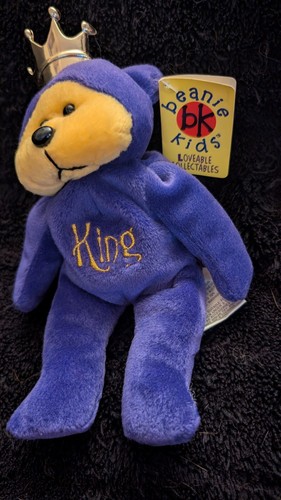 Skansen Retired Beanie Kids, KING AND QUEEN, Bears in good Cond, Tags - Picture 7 of 9