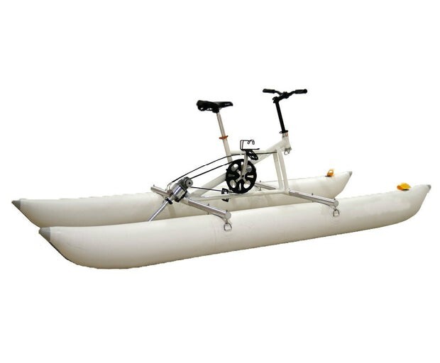 Spatium Portable Inflatable Water Bike Paddle Boats for Lake Pedal Boat