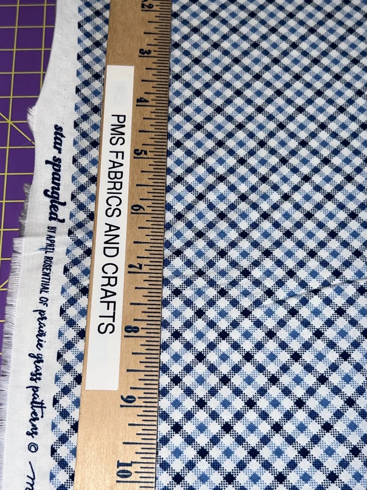 MODA Star Spangled Banner 100% tela algodón patio 36x44 QOV 24175 12 cuadros Foto 3 de 4