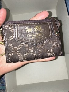 coach small keychain wallet