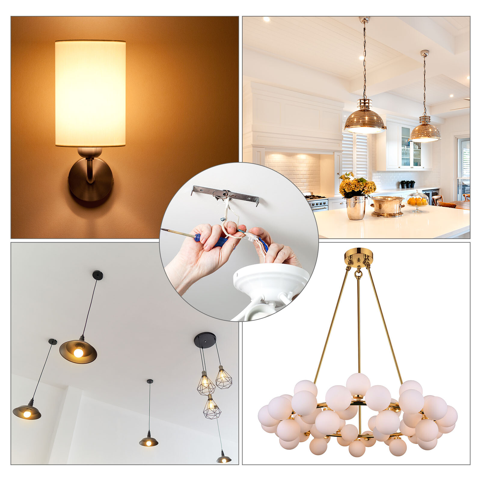 3set 120mm 135mm 150mm Ceiling Light Plate Kit Light Fixture Mounting