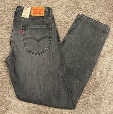 Levi's 502 Regular Taper Fit Stretch Jeans Gray Size 32X34 NWT RT$69 0898 U17