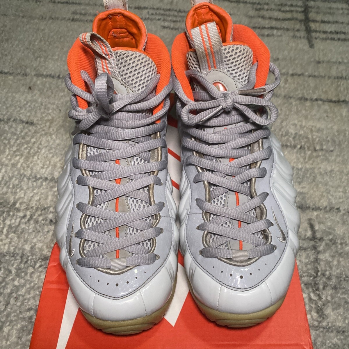 orange and grey foamposites