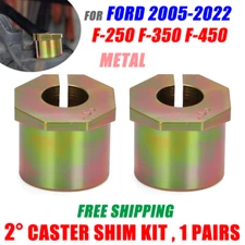 2° Caster Shim Set For 2005-2022 Ford F250 F350 F450 Super Duty 4WD Excursion
