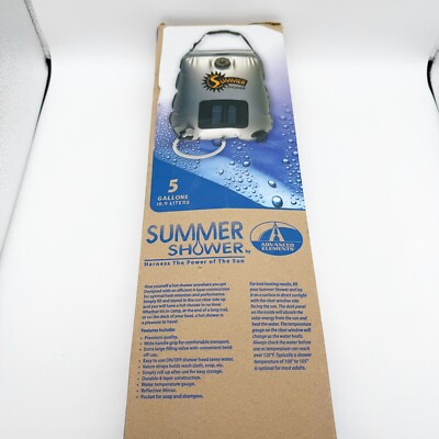 Advanced Elements 5 Gallon Summer Shower / Solar ShowerSilver/Black