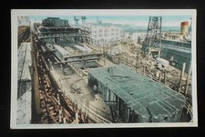 1910s Navali il Vapore Santa Lucia in Costruzione Shipyard South America? Ship