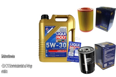 SCT Inspektionspaket Liqui Moly 5L 5W-30 für VW Transporter IV Kasten 1.9 TD