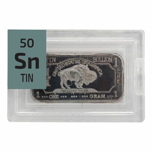 Buffalo 1 gram ingots Bar Palladium Silver Indium Tantalum Niobium Element Tile - Picture 15 of 28