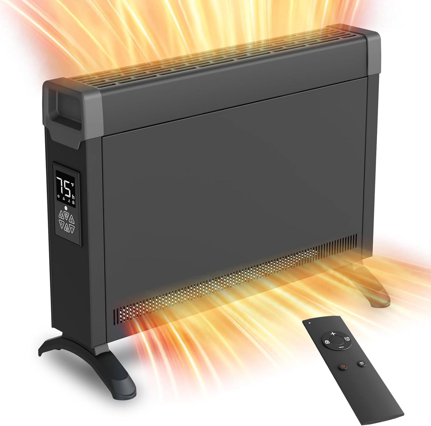 Electric Panel Heaters-Convection Space Heater, Fanless Quiet Room Heating for B